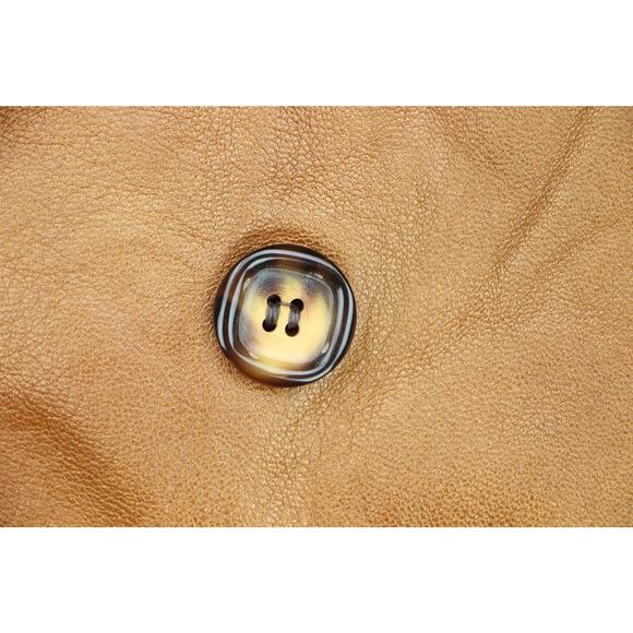 Sears Pacific Garments Nestels of Canada Caramel Leather Coat M - Picture 7 of 11